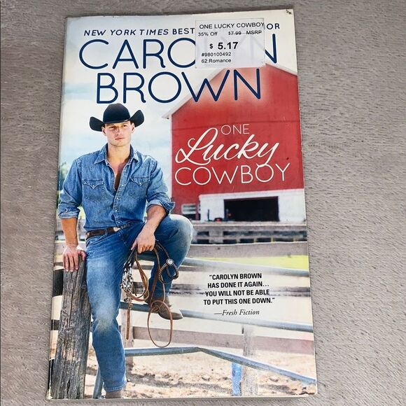 One Lucky Cowboy Book by Carolyn Brown - Picture 1 of 9